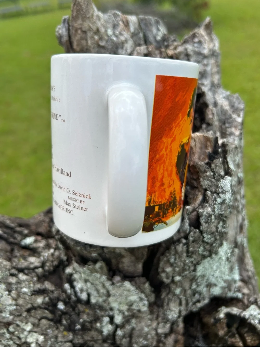 Vintage 1996 Gone With The Wind Coffee Mug Scarlett O’Hara Rhett Butler Gold Scr